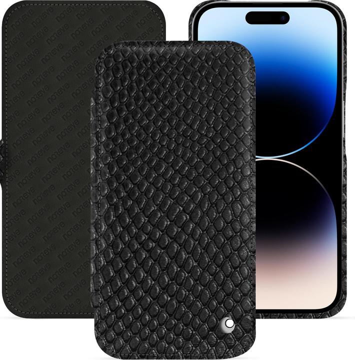 Noreve Horizontal leather flap shell (Apple iPhone 15 Pro)
