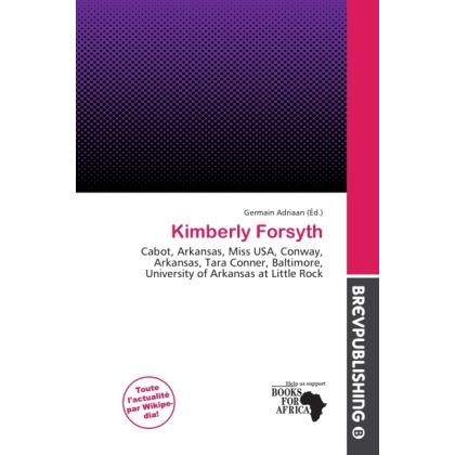 Kimberly Forsyth, Fachbücher von Germain Adriaan