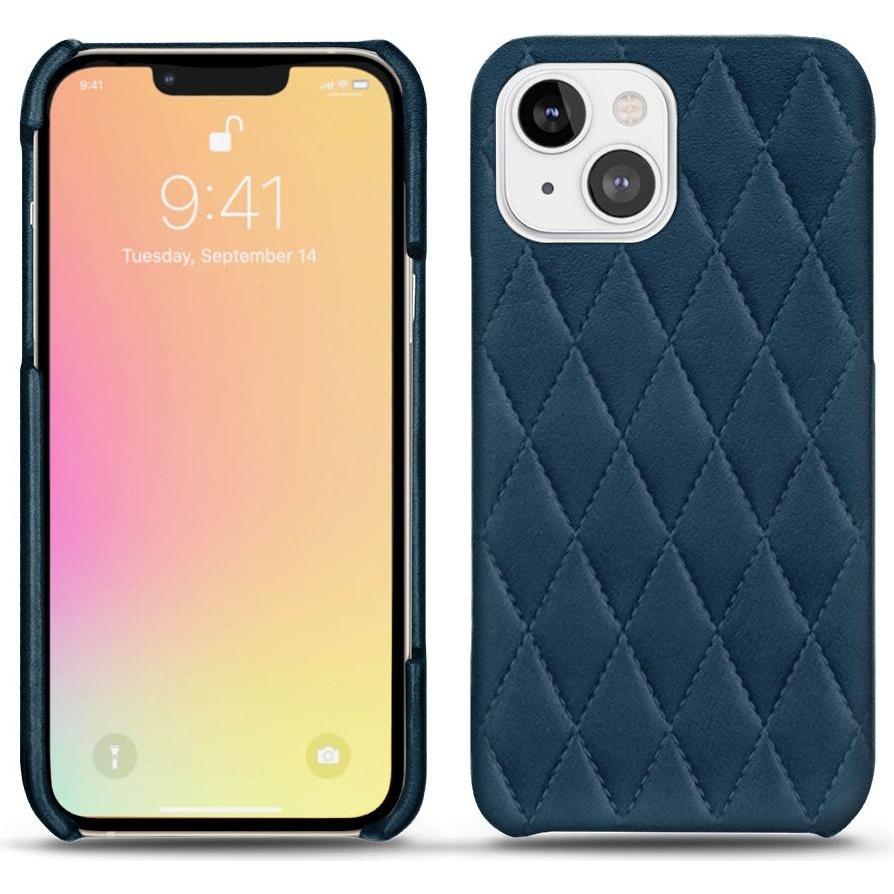 Noreve Lederschutzhülle (Apple iPhone 13 mini), Smartphone Hülle, Blau