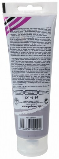 Image du produit Pebeo Decocrème Peinture acrylique mate (Noir pierre, 120 ml)