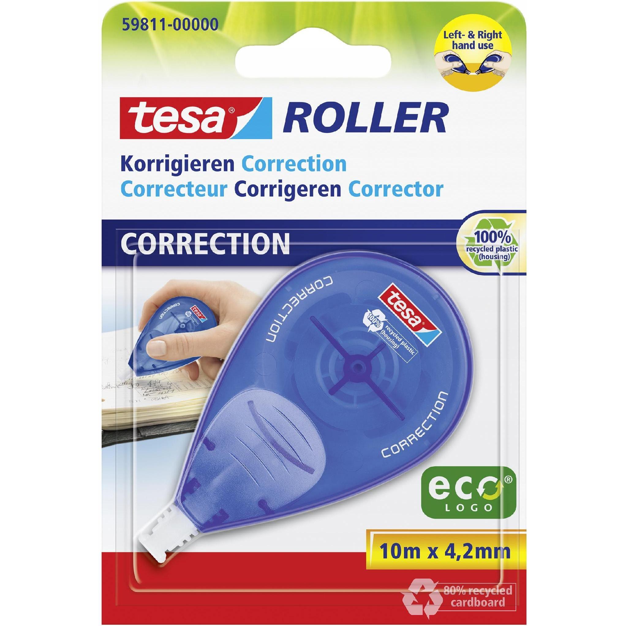 tesa, Korrekturmittel, Korrekturroller seitwärts