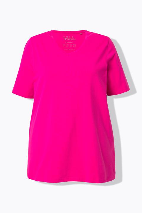 Actual product image Ulla Popken Essential V-Neck Stretch Tee (46, 48)