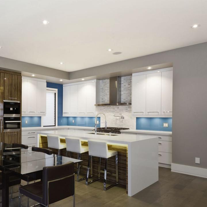 Produktbild B.K.Licht LED Einbauleuchten-Set, matt-nickel, 5xLED-Modul/4,8W (400 lm)