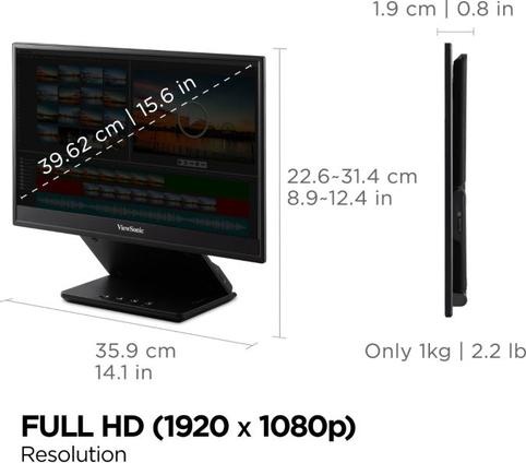 Actual product image Viewsonic ColorPro VP16 (1920 x 1080 pixels, 15.60")