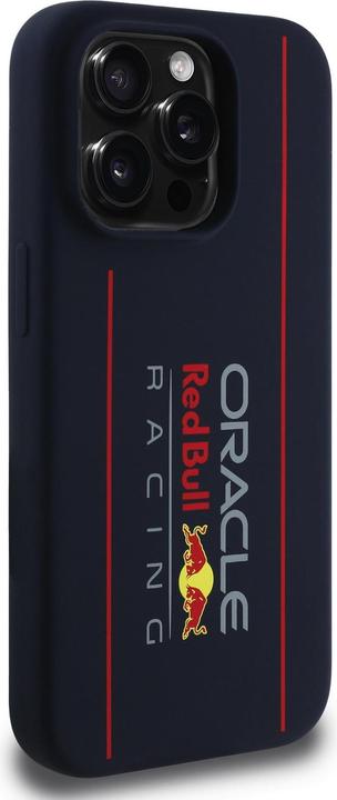 Immagine prodotto Red Bull RBHMP15X24SIOLRV Custodia rigida per iPhone 15 Pro Max 6,7" in silicone verticale navy con logo (Apple iPhone 15 Pro Max)