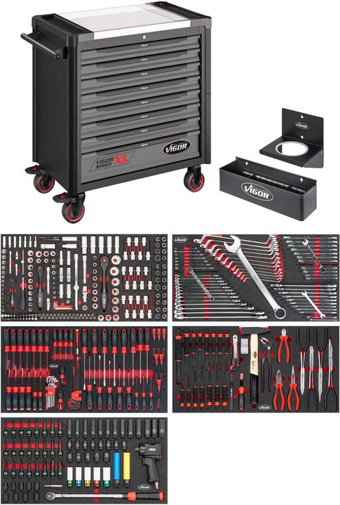 Actual product image Vigor Workshop Trolley With Range (466x)