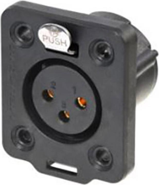 Actual product image Neutrik NC3FDX-TOP 3-pole panel jack
