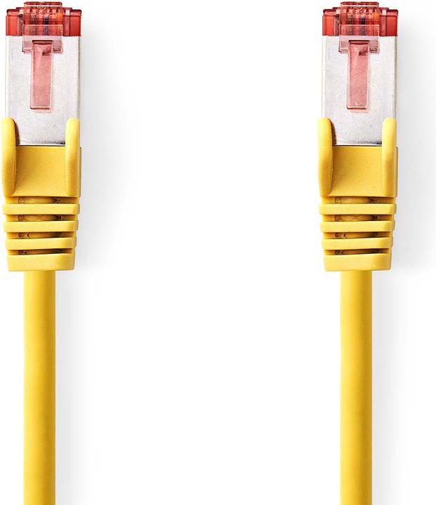 Produktbild Nedis CAT6-Netzwerkkabel | RJ45 Stecker | RJ45 Stecker | S/FTP | 2.00 m | Rund | LSZH | Gelb | Label (S/FTP, CAT6, 2 m)