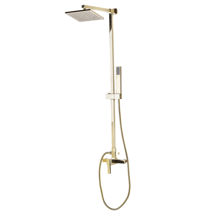 Immagine prodotto Beliani Set doccia con soffione in ottone oro TAGBO