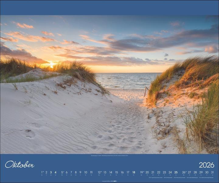 Produktbild Ostsee Kalender 2026 (55 x 46 cm, Harter Einband, Deutsch)