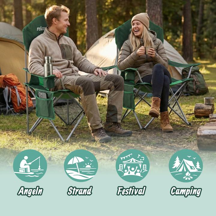 Actual product image Relaxdays camp chair