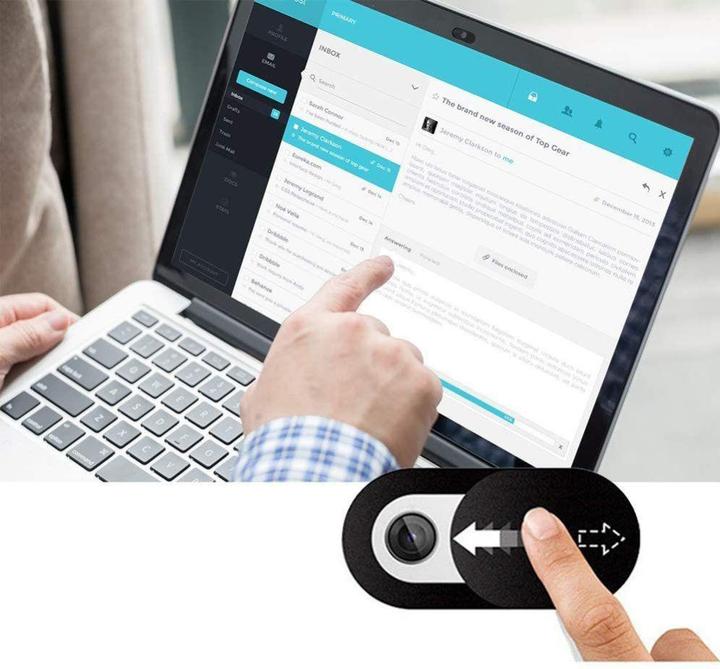 Image du produit NoName Tech-Protect Cam Fit+ 3er-Pack Laptop-Kameraabdeckungen – Schwarz