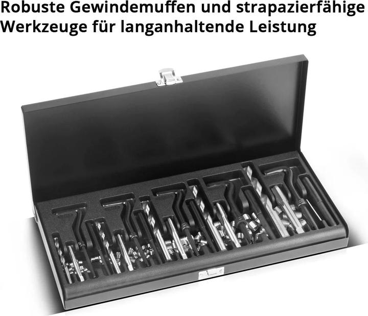 Image du produit Stahlwerk Kit de réparation de filetage Kit de réparation de filetage de 131 pièces M5 - M12