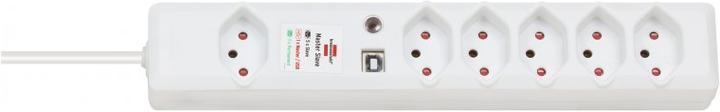 Brennenstuhl Swiss-Line Power Strip (6x, Typ 13, 1.50 m)