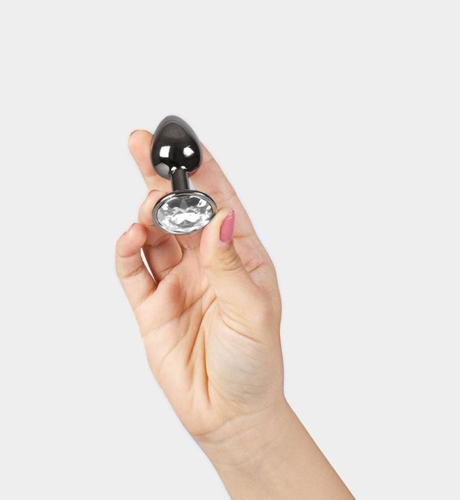 Actual product image Secret play Gunmetal Butt Plug Small Size 7 cm