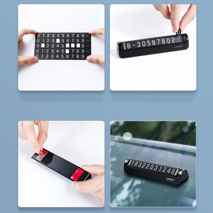 Immagine prodotto Ugreen targa telefonica per auto nera (LP178) (Universale)