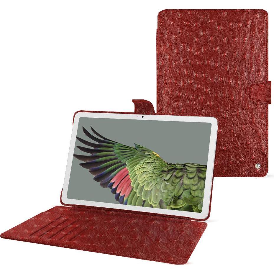 Noreve Lederschutzhülle Google Pixel Tablet (Google Pixel Tablet), Tablet Hülle, Rot