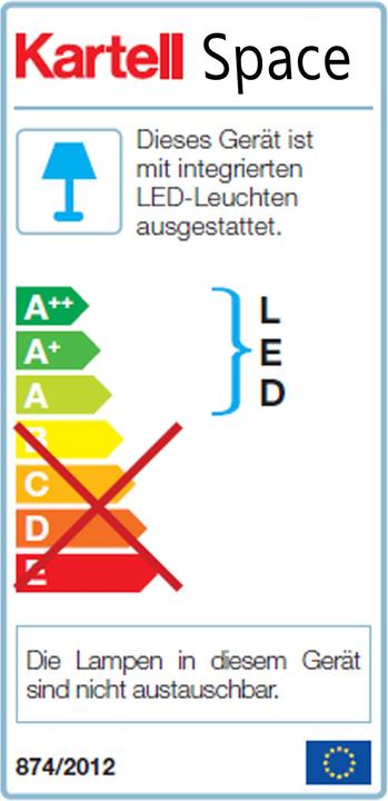 Energy Label Kartell Space Led Battery Table Lamp