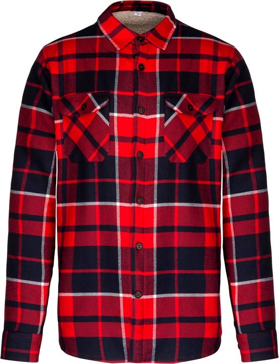 Immagine prodotto Kariban Giacca camicia a quadri con fodera in sherpa (XXL)