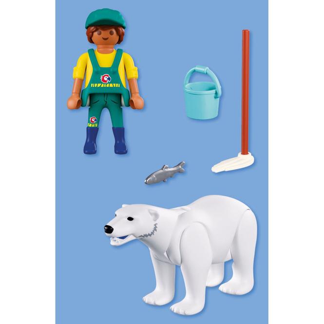 Productafbeelding Playmobil 72090 Zoo: Eisbär und Pfleger (72090)