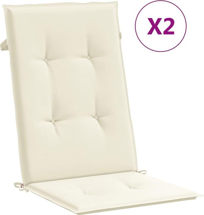 Produktbild vidaXL Gartenstuhlauflage für Hochlehner (120 x 50 cm)