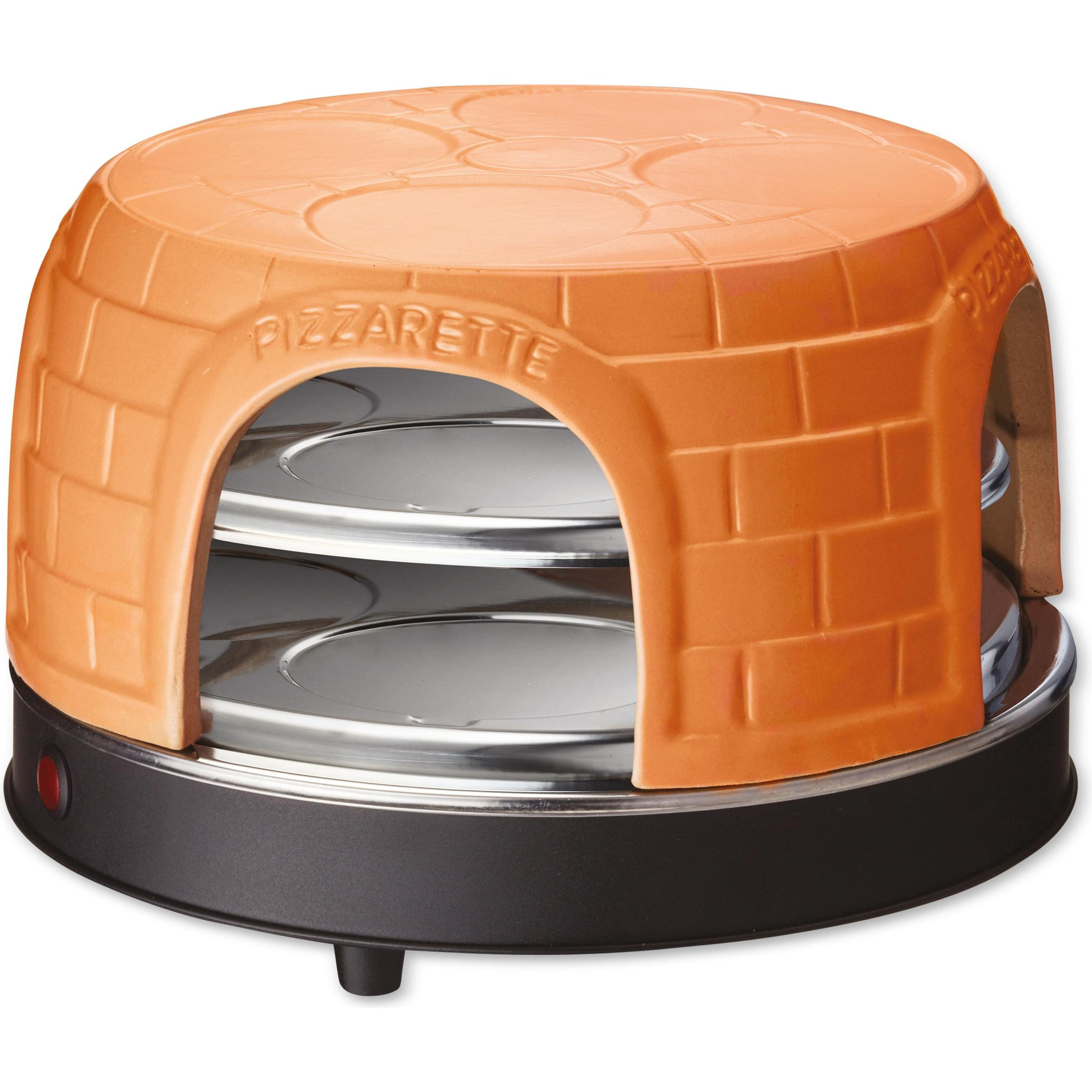 Emerio Nero/Rosso Forno Per Pizza, Griglia Da Tavolo,