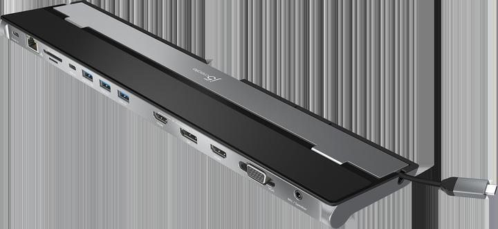 Immagine prodotto j5Create Triple Display Dock (USB-A, USB-C, 12 porte)
