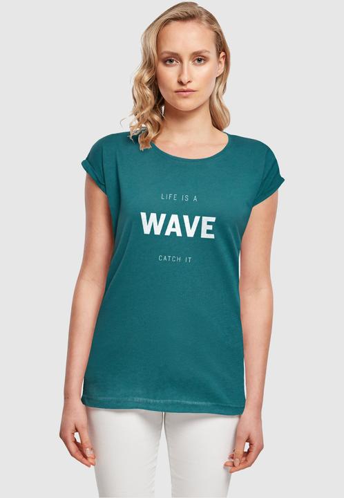 Actual product image Merchcode Ladies Summer - Life is a wave T-Shirt - 118923 (XL)