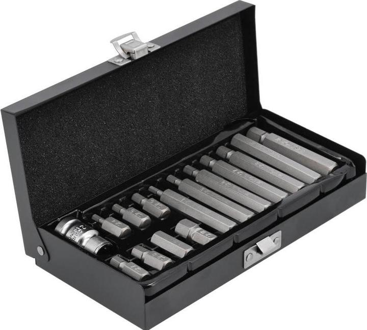Actual product image Yato Hex H4-H12 screwdriver bits 15 pcs. (YT-0413) (Hexagonal)
