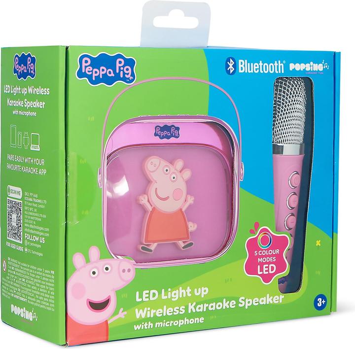 Produktbild OTL Peppa Pig LED Wireless Karaoke Lautsprecher und