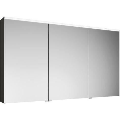 burgbad, Spiegelschrank, Eqio Spiegelschrank mit horizontaler LED-Beleuchtung, 3 Türen, mittlerer Anschlag rechts, 1