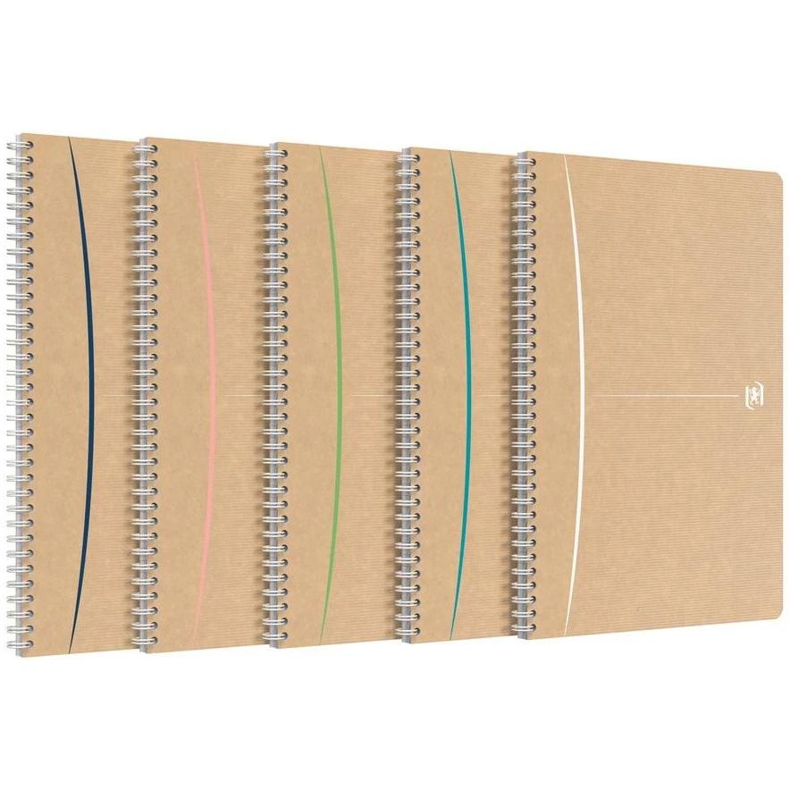 Oxford, Heft + Block, Touareg Spiralheft A4 5mm kariert (A4, Kariert, Weicher Einband)