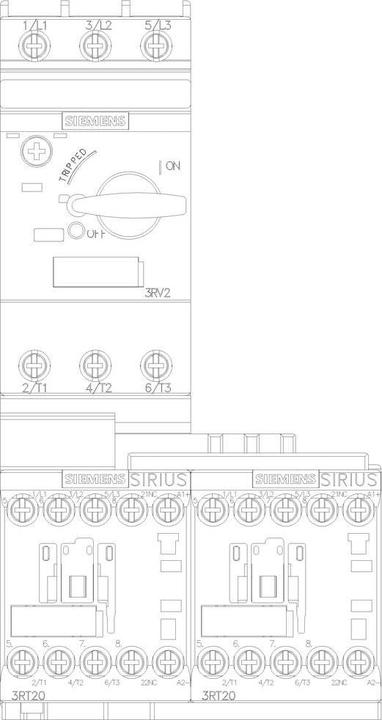 Actual product image Siemens Load feeder 3RA2210-1FA15-2BB4 (3RA22101FA152BB4)