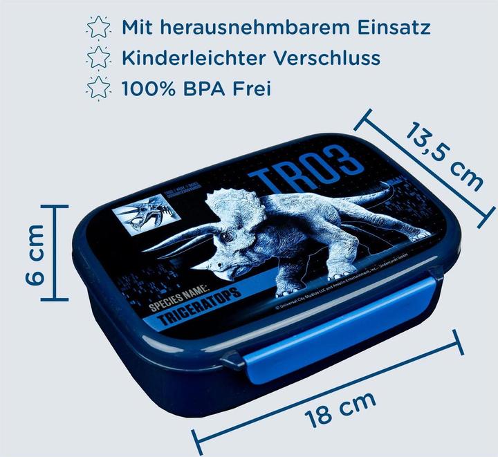 Actual product image Scooli Lunchbox Jurassic World Blue