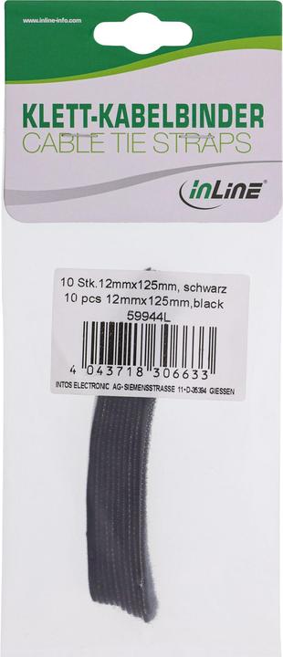 Produktbild InLine Klettkabelbinder (Klettkabelbinder, 125 mm, 10 Stk.)