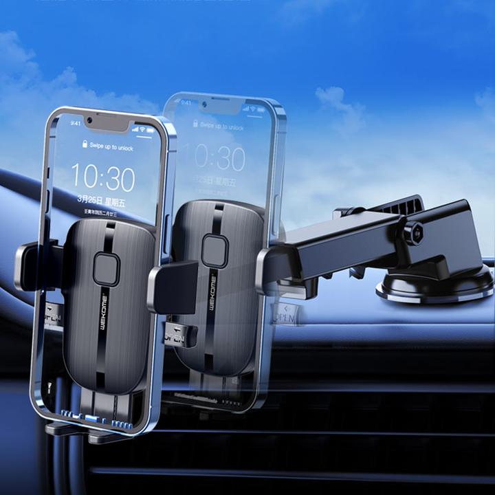 Produktbild Wekome WA-S55 K Captain Series – Mechanischer Telefonhalter für 4,7-Zoll-7,2-Zoll-Telefone (Schwarz)