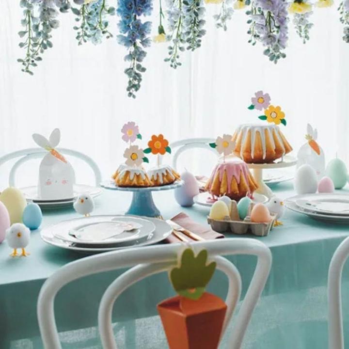 Actual product image Partydeco Cake toppers Flowers, mix, 13 cm (1 pkt / 8 pc.) (8 Piece)
