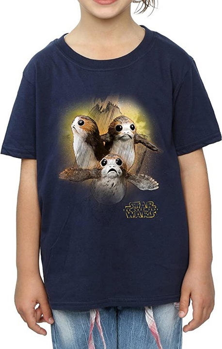 Immagine prodotto Star Wars Maglietta Porg in cotone spazzolato per bambine (116)