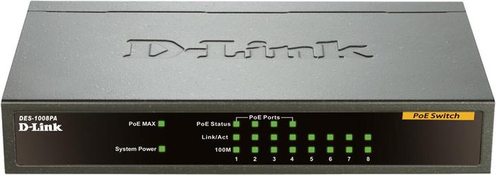 Actual product image D-Link 8-PORT LAYER2 POE (8 Ports)