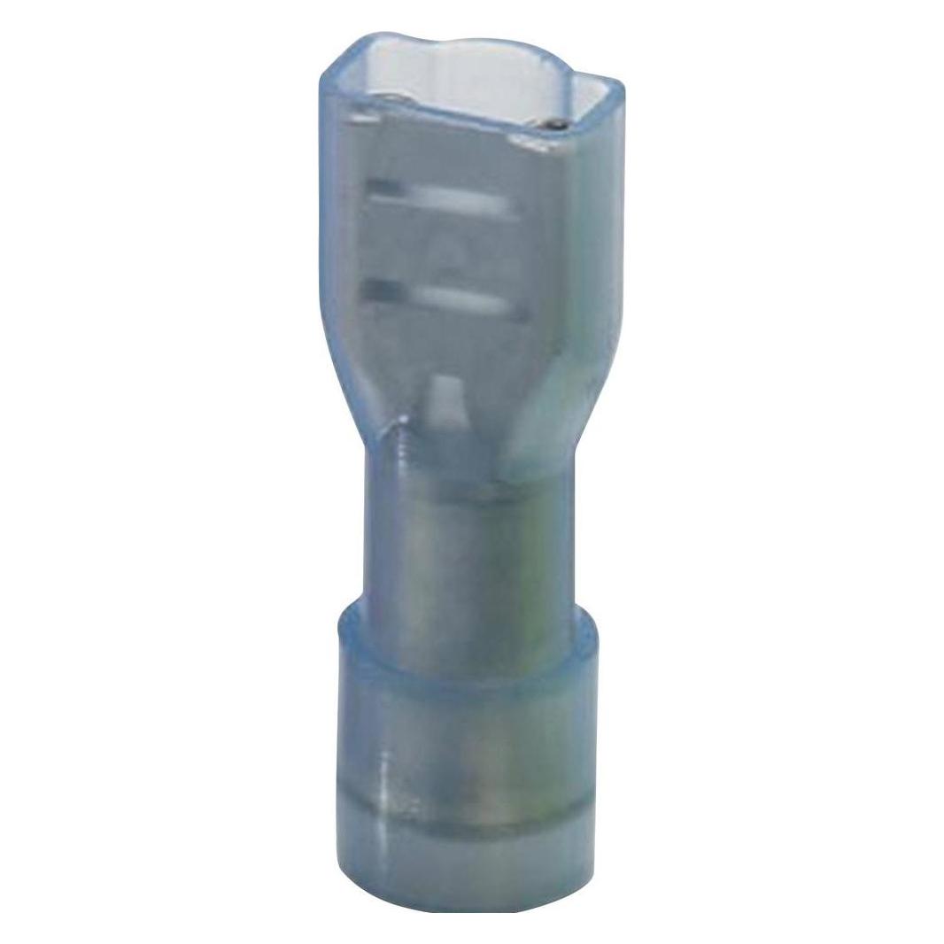 Phoenix Contact Flachsteckhülse Steckbreite: 6.3 mm Steckdicke: 0.8 mm 180 ° Vollisoliert Blau 3240547 25 St., Elektronikkabel + Stecker, Blau