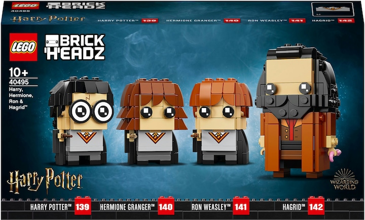 Immagine prodotto LEGO BrickHeadz - Harry, Hermione, Ron e Hagrid (40495, LEGO Brickheadz, Set LEGO rari)