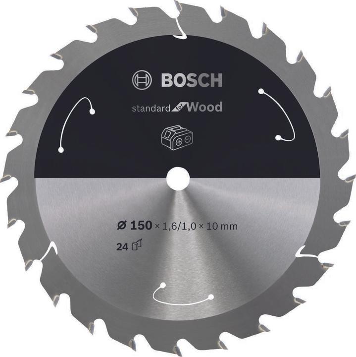 Bosch Professional Zubehör Cirkelzaagblad Standaard voor hout, 150x1.6/1x10, 24 tanden