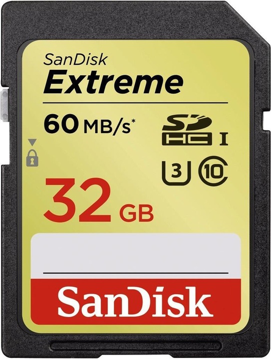 Produktbild SanDisk Extreme SDHC (32 GB, SDHC, U3, UHS-I)