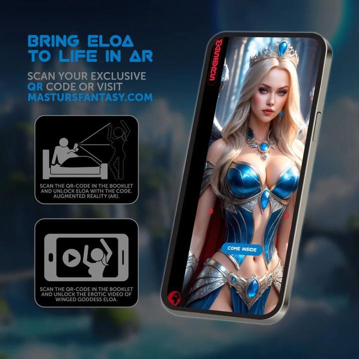 Actual product image Masturs Eloa Geflügelte Göttin Usb-Vibrator Masturbator