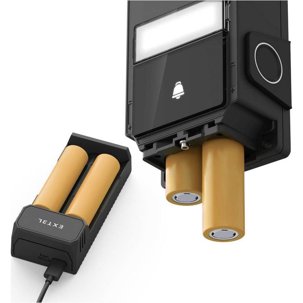 Extel, Campanello + Citofono, Video-Türsprechanlage WLAN Türsprechanlagen-Modul, Monitor Anthrazit, S (WiFi)