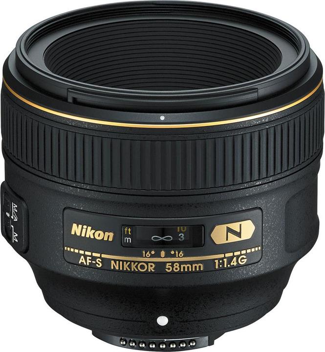 Nikon AF-S Nikkor 58mm, f/1.4G (Nikon F, Vollformat)