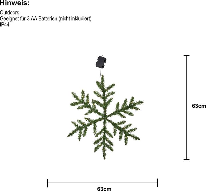 Produktbild Star Trading Künstliche Kranz Snowflake
