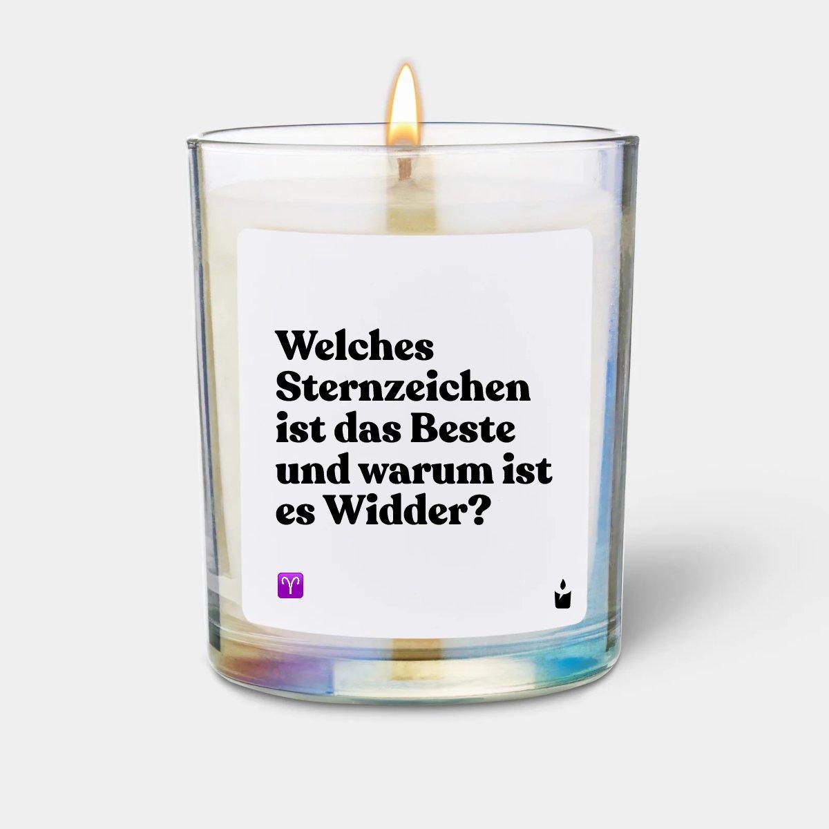 Chatty Candles, Candela profumata, Duftkerze Woody Welches Sternzeichen ist das Beste und warum ist es Widder?
