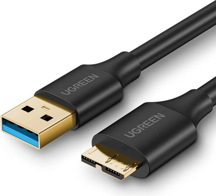 Image du produit Ugreen Câble USB 3.0 - micro USB 3.0, 0,5 m - černý (0.50 m, USB 3.0, USB 3.2 Gen 1)