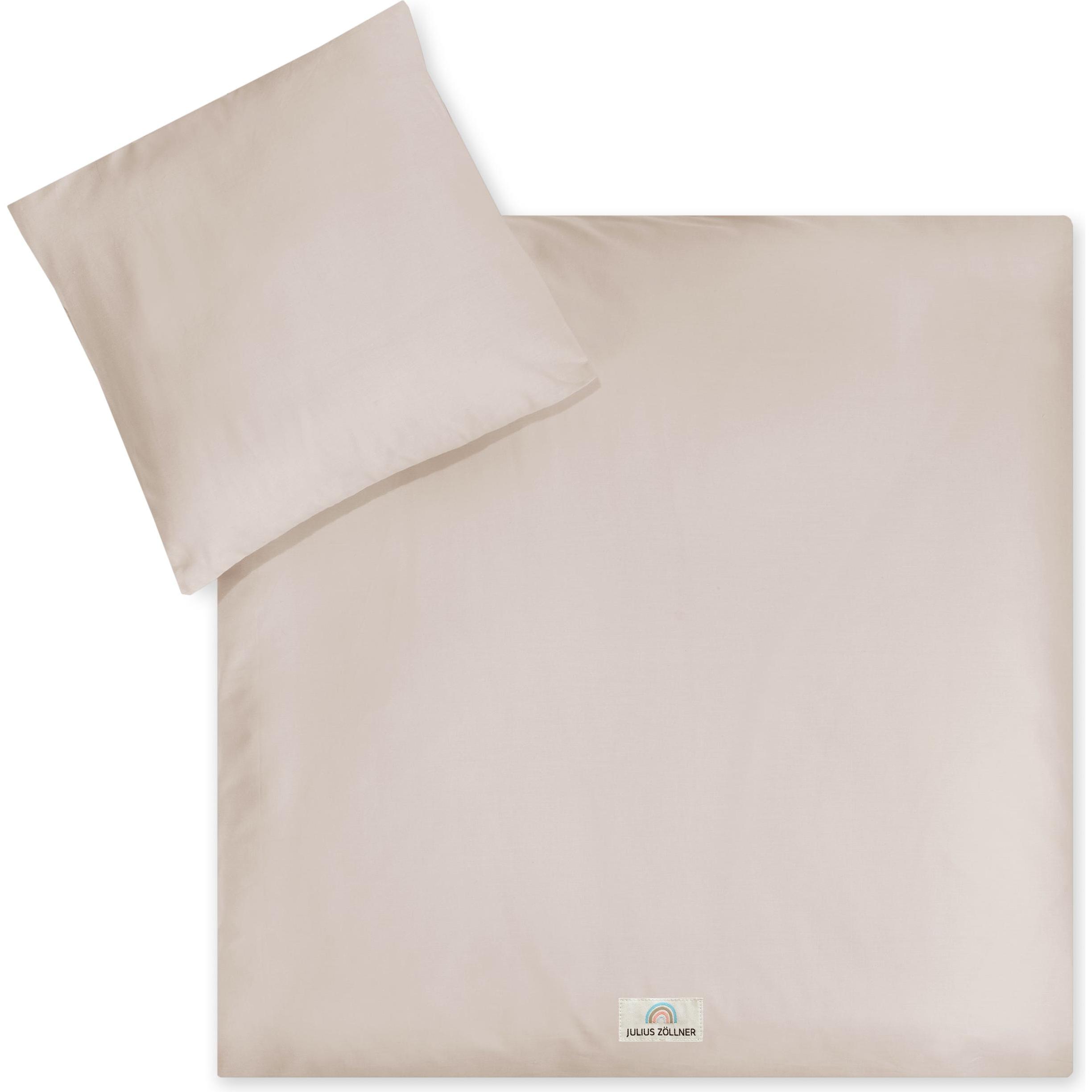 Julius Zöllner, Kinderbettwäsche, Bettwäsche Uni Taupe, 80/80+35/40